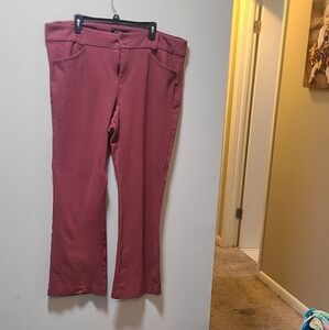 Torrid Red Boot Cut Flare Pants